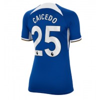 Echipament fotbal Chelsea Moises Caicedo #25 Tricou Acasa 2023-24 pentru femei maneca scurta